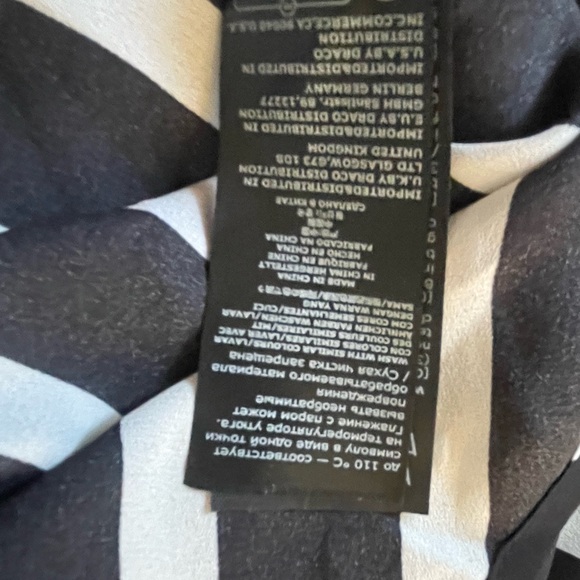 NWT KILLSTAR DRESS black and white stripped double breasted pockets belt SZ L - Picture 6 of 6